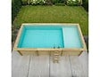 ALTANKA - Piscine hors sol en bois AQUA 7 x 3.75 - H.1.45 m avec plage, sable, fixations à sceller - BAS7308OSPI3+PLA308 - vignette