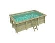 ALTANKA - Piscine hors sol en bois AQUA 4.65 x 2.85 - H.1.24 m, sable, fixations à sceller - BAS7306OSPI3 - vignette