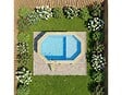ALTANKA - Piscine hors sol en bois NEMO 4.3 x 3 - H.1.31 m avec plage, bleu pâle, cadre en métal - sans dalle - BAS7303OSPU+PLA303 - vignette