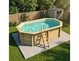ALTANKA - Piscine hors sol en bois NEMO 5.79 x 3.49 - H.1.45 m, sable, fixations à sceller - BAS7304OSPI3 - vignette