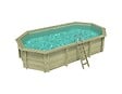 ALTANKA - Piscine hors sol en bois NEMO 7.3 x 3.97 - H.1.45 m, sable, cadre en métal - sans dalle - BAS7305OSPU3 - vignette