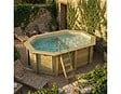 ALTANKA - Piscine hors sol en bois NEMO 4.3 x 3 - H.1.31 m avec plage, sable, cadre en métal - sans dalle - BAS7303OSPU3+PLA303 - vignette