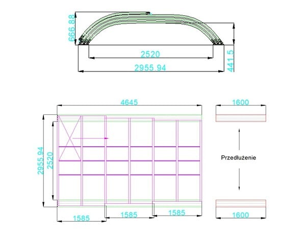 ALTANKA - Abri de piscine Horizon - 4.64x2.52 m - polycarbonate massif 3 mm - pour piscine BAS7304 - ECO334 - large
