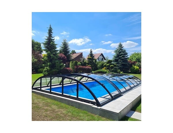 ALTANKA - Abri de piscine Horizon - 4.64x2.52 m - polycarbonate massif 3 mm - pour piscine BAS7304 - ECO334 - large