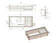 ALTANKA - Piscine hors sol en bois AQUA 6.1 x 2.85 - H.1.31 m avec plage, sable, cadre en métal - sans dalle - BAS7307OSPU3+PLA307 - vignette