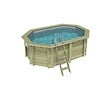 ALTANKA - Piscine hors sol en bois NEMO 4.3 x 3 - H.1.31 m, gris clair, fixations à visser - BAS7303OSPL2 - vignette
