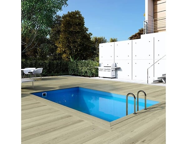 ALTANKA - Piscine hors sol en bois AQUA 4.65x2.85 - H.1.24 m cadre en métal, sans dalle béton - BAS7306OSPU - large