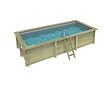 ALTANKA - Piscine hors sol en bois AQUA 6.1 x 2.85 - H.1.31 m, gris clair, fixations à sceller - BAS7307OSPI2 - vignette