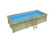 ALTANKA - Piscine hors sol en bois AQUA 6.1 x 2.85 - H.1.31 m, bleu pâle, cadre en métal - sans dalle - BAS7307OSPU - vignette