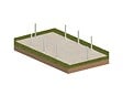 ALTANKA - Piscine hors sol en bois AQUA 8.5 x 4.35 - H.1.45 m, bleu pâle, cadre en métal - sans dalle - BAS7309OSPU - vignette
