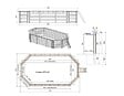ALTANKA - Piscine hors sol en bois NEMO 7.3 x 3.97 - H.1.45 m, gris clair, cadre en métal - sans dalle - BAS7305OSPU2 - vignette