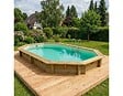 ALTANKA - Piscine hors sol en bois NEMO 7.3 x 3.97 - H.1.45 m, sable, fixations à visser - BAS7305OSPL3 - vignette