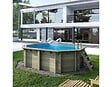 ALTANKA - Piscine hors sol en bois NEMO 4.3 x 3 - H.1.18 m, bleu pâle, cadre en métal - sans dalle - BAS7302OSPU - vignette