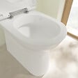 VILLEROY ET BOCH - WC à poser sans bride surélevé sortie horizontale O.novo avec abattant frein de chute + Nettoyant - vignette
