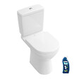 VILLEROY ET BOCH - WC à poser sortie verticale O.novo avec abattant frein de chute + nettoyant - vignette