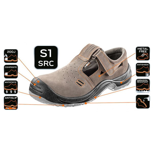 NEO TOOLS - Sandales de travail en daim NEO TOOLS 82-080 S1 SRC - large