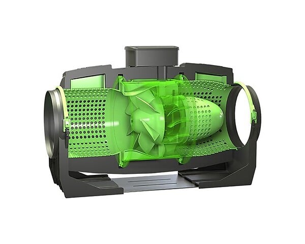 VORTICE - Extracteur centrifuge ultra silencieux EC D125mm 380 m3/h - VORTICE - XLAS125 - large