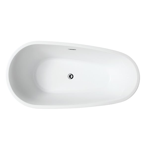 STANO - Baignoire îlot design ovale PHOENIX blanche 150 cm - large