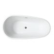STANO - Baignoire îlot design ovale PHOENIX blanche 150 cm - vignette