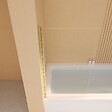 ESSEBAGNO - Pare-Baignoire pivotant verre anticalcaire et aluminium 80 x 140 Or brossé - vignette