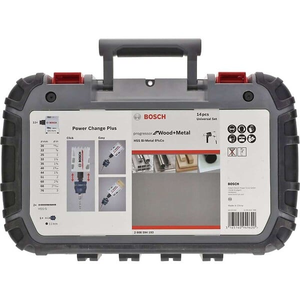 BOSCH - Coffret universel de 14 scies trépans BOSCH Professional 2608594426 Progressor for Wood and Metal - large