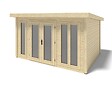 ALTANKA - Abri de jardin en bois Kira 4,04x3,09m - 12m2 - Ep. 34mm - 000008 - vignette