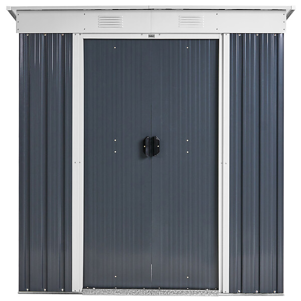 BELIANI - Abri de jardin ACILIA 174 cm 110 cm Gris graphite - large