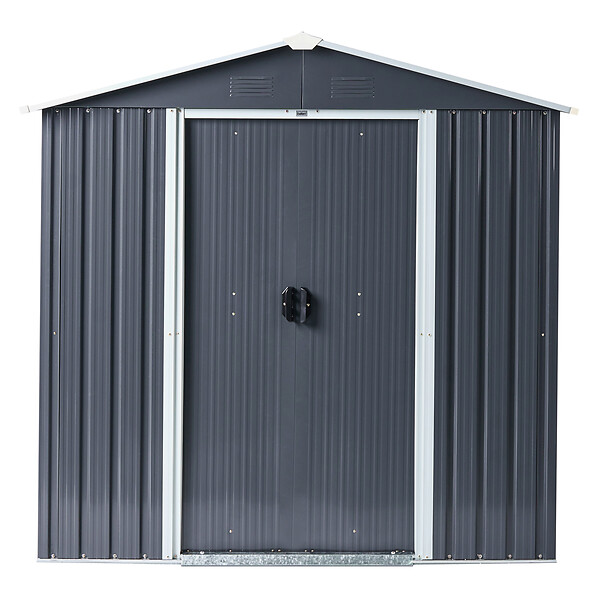 BELIANI - Abri de jardin CIRELLA 194 cm 118 cm Gris graphite - large