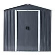 BELIANI - Abri de jardin CIRELLA 194 cm 118 cm Gris graphite - vignette