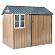 BELIANI - Abri de jardin NOCCIANO 248 cm 161 cm Marron - vignette