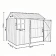 BELIANI - Abri de jardin NOCCIANO 248 cm 161 cm Marron - vignette