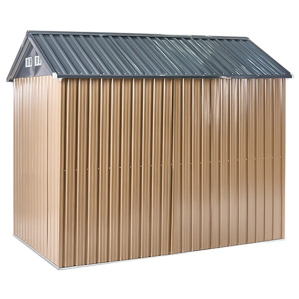 BELIANI - Abri de jardin NOCCIANO 248 cm 161 cm Marron - large