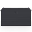 ID MARKET - Coffre de rangement métal verrouillable gris anthracite pour jardin 1250L 175x95x90 cm - vignette