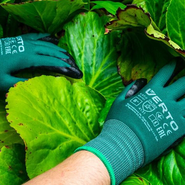 NEO TOOLS - Gants de jardinage trépointe VERTO enduits de nitrile - large