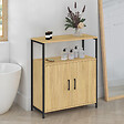 ID MARKET - Buffet d'appoint 1 niche et 2 portes 70 cm DETROIT design industriel - vignette