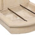 RO'MA NATURE - Fontaine décorative en pierre naturelle Atlas Beige L.60xH.105xP.52 cm - vignette
