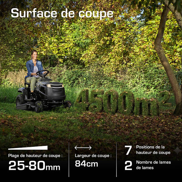 ALPINA - Tondeuse autoportée thermique AT3 98 A - L.98cm - 352cm³ - large