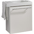 GODART - Meuble blanc mat Solo avec lave-mains et porte serviette intégré pour Robinet à droite - vignette