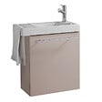 GODART - Pack lave-mains Beige cachemire avec porte serviette - Mitigeur à droite - L.48 X H. 52.5 cm - Houston - vignette