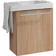 GODART - Meuble décor chêne oak Solo avec lave-mains et porte serviette intégré pour Robinet à droite - vignette
