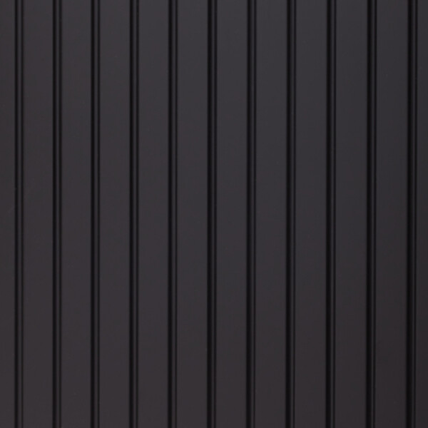 GODART - Meuble lave-mains Strié Noir mat avec porte serviette intégré pour Robinet à droite Solo - large