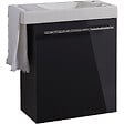 GODART - Meuble gris anthracite Solo avec lave-mains et porte serviette intégré pour Robinet à droite - vignette