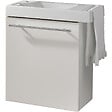 GODART - Meuble blanc mat Solo avec lave-mains et porte serviette intégré pour Robinet à gauche - vignette