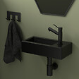 GODART - Lave mains rectangle design noir mat 38 cm - vignette