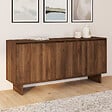 ID MARKET - Buffet 160 cm YURI 4 portes effet noyer - vignette