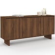 ID MARKET - Buffet 160 cm YURI 4 portes effet noyer - vignette