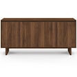 ID MARKET - Buffet 160 cm YURI 4 portes effet noyer - vignette