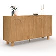 ID MARKET - Buffet 160 cm ARCHIE 4 portes design arche effet bois - vignette
