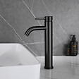 PLANETE BAIN - Mitigeur lavabo haut inox noir mat avec bonde H 29.3 cm - Alois - vignette