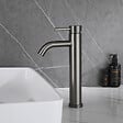 PLANETE BAIN - Mitigeur lavabo haut inox brossé gun metal avec bonde H 29.3 cm - Alois - vignette